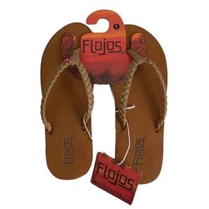 Flojos Harper Tan Women Women Faux Strap Arch Support Sandals